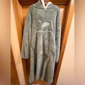 Green Apple Blanket Hoodie One Size